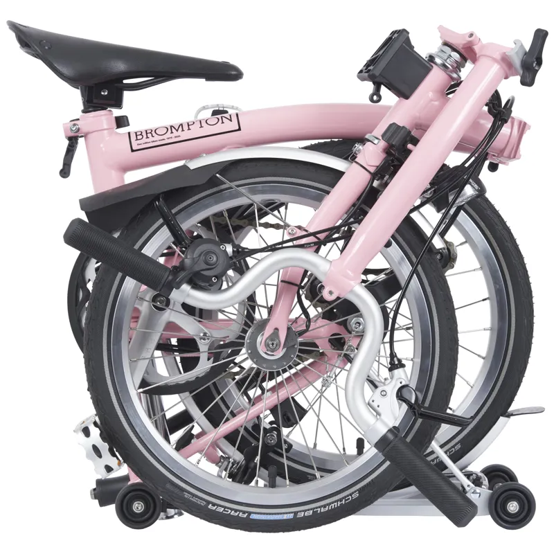 Brompton Archive Edition M3R Folding Bike in Gloss Baby Pink-7